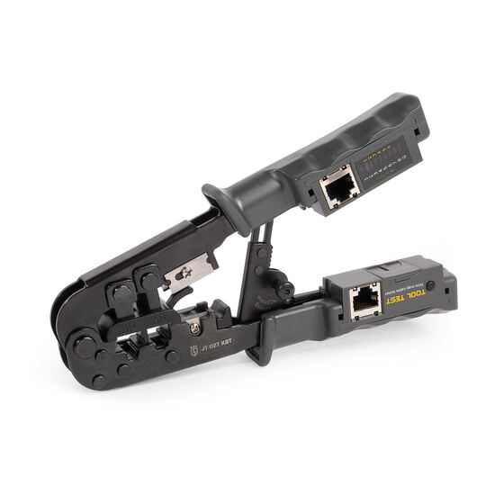 Кримпер многофункциональный с 2 встроенными модулями для обжима RJ-45, RJ-12, RJ-11
