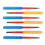 Диэлектрическая отвертка со сменными битами, 8 шт
